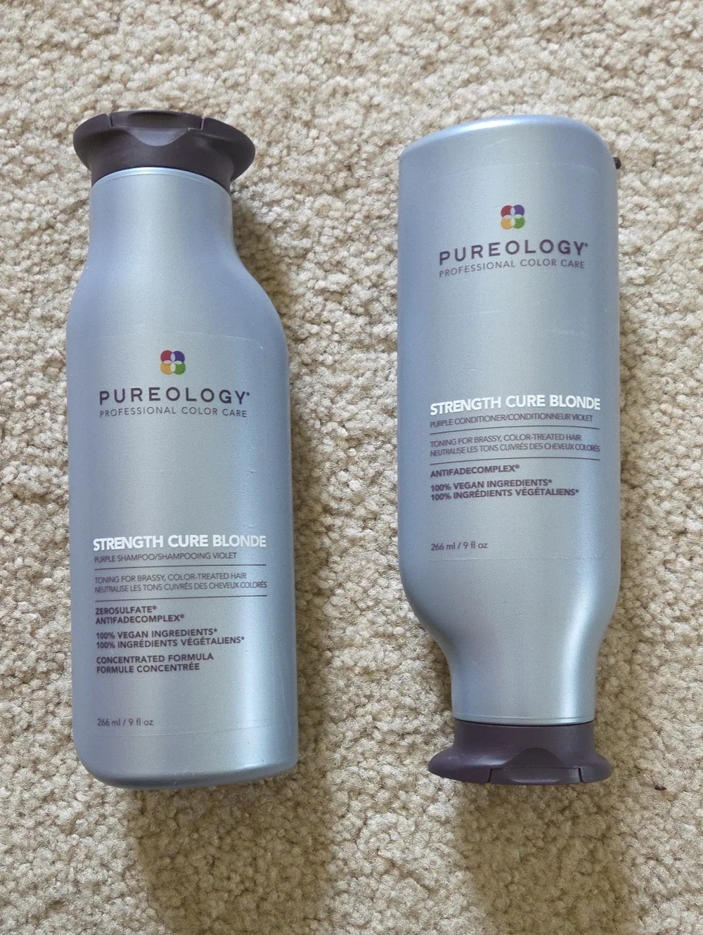 Pureology Strength Cure Blonde Duo - Silver with Purple Caps